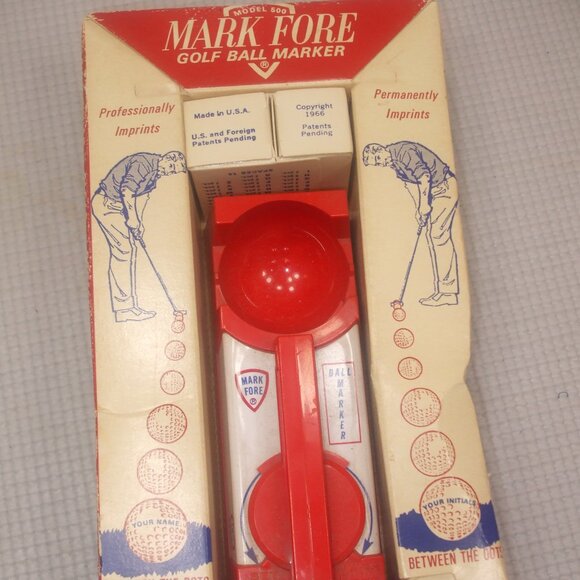 Mark Fore Golf Ball Monogrammer Model 500 Ink Marker Golfing 1966 Vintage Old - Picture 1 of 9